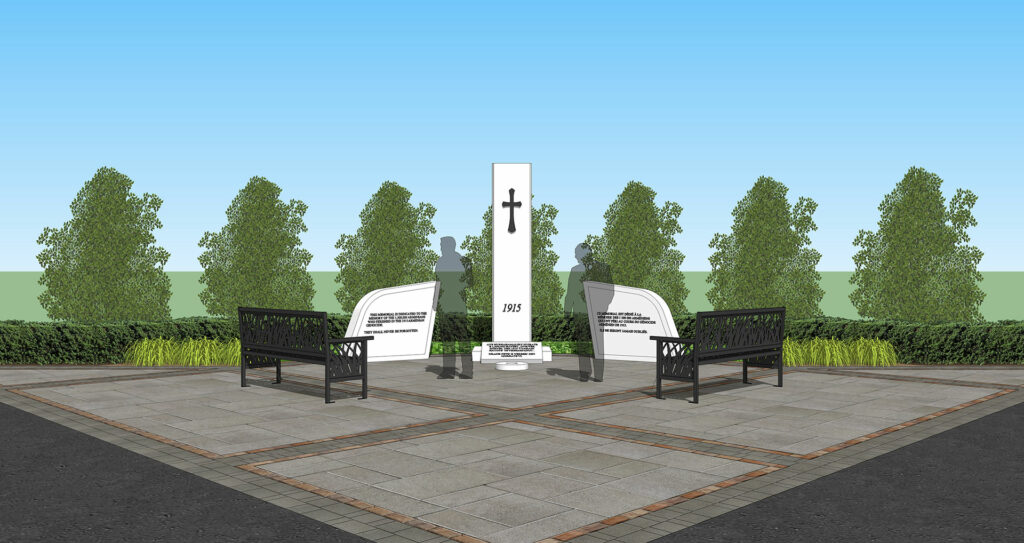 Concept Design for Armenian Memorial at Woodland Cemetery